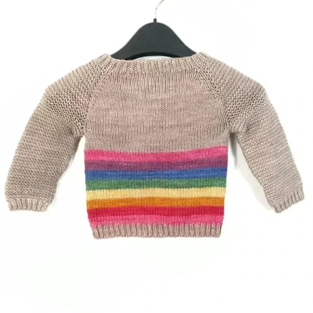 ❤️Treeline knits rainbow sweater 12M - Picture 2 of 7